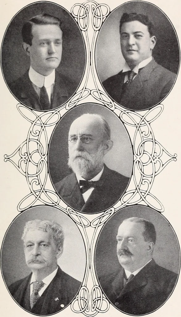 An illustration from Massachusetts consistory of sublime princes of the royal secret, thirty-second degree of the Ancient and accepted Scottish rite for the northern jurisdiction of the United States, Boston, Massachusetts, 1908, leaf 202
