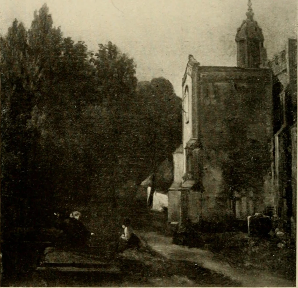 An illustration from The masterpieces of Constable (1776-1837). Sixty reproductions of photographs from the original paintings, affording examples of the different characteristics of the artist's work, 1910, leaf 13