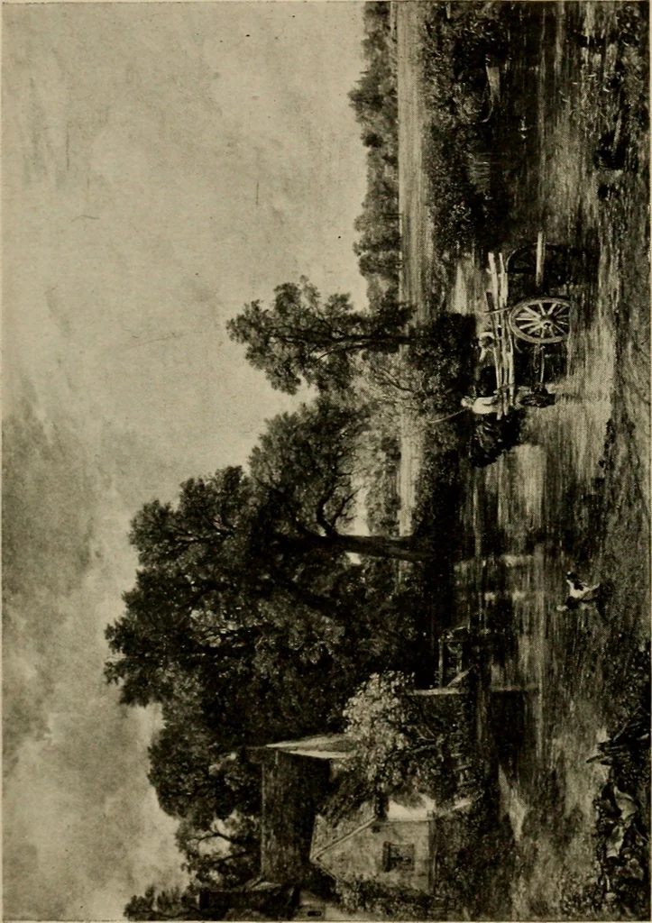 An illustration from The masterpieces of Constable (1776-1837). Sixty reproductions of photographs from the original paintings, affording examples of the different characteristics of the artist's work, 1910, leaf 32