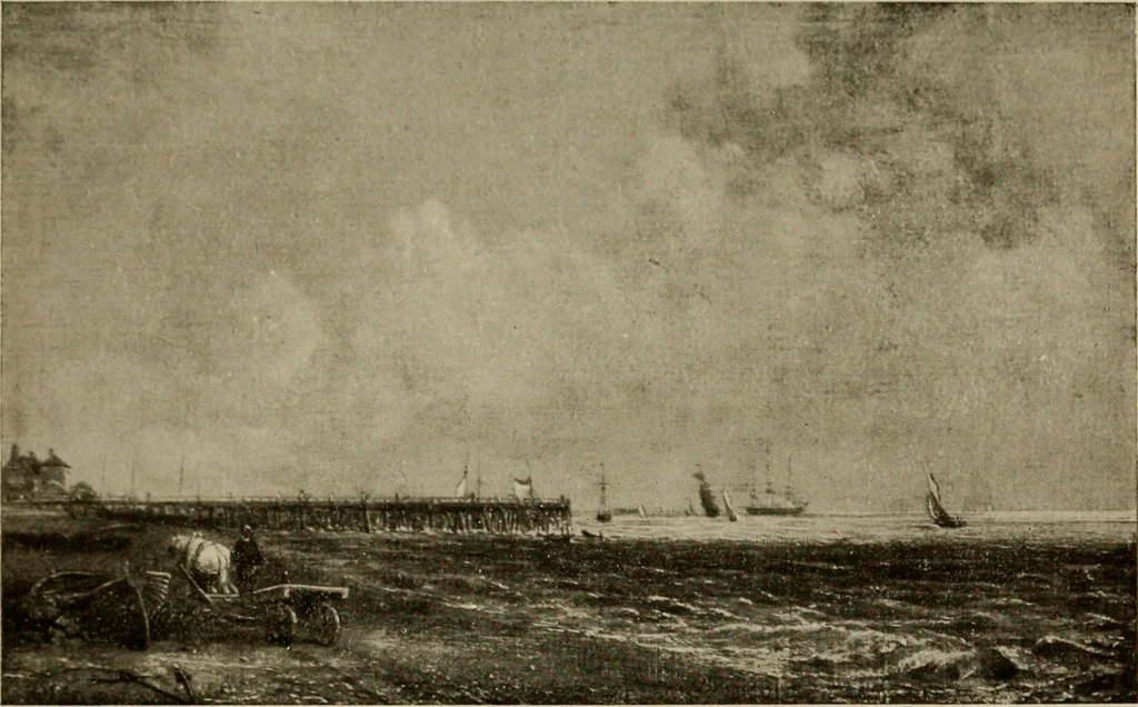 An illustration from The masterpieces of Constable (1776-1837). Sixty reproductions of photographs from the original paintings, affording examples of the different characteristics of the artist's work, 1910, leaf 38