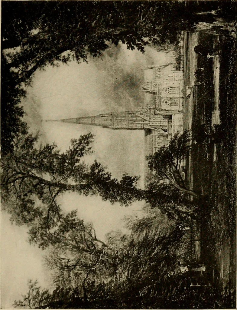 An illustration from The masterpieces of Constable (1776-1837). Sixty reproductions of photographs from the original paintings, affording examples of the different characteristics of the artist's work, 1910, leaf 40