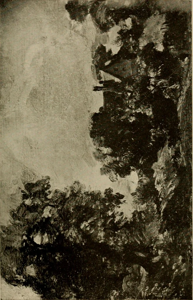 An illustration from The masterpieces of Constable (1776-1837). Sixty reproductions of photographs from the original paintings, affording examples of the different characteristics of the artist's work, 1910, leaf 46