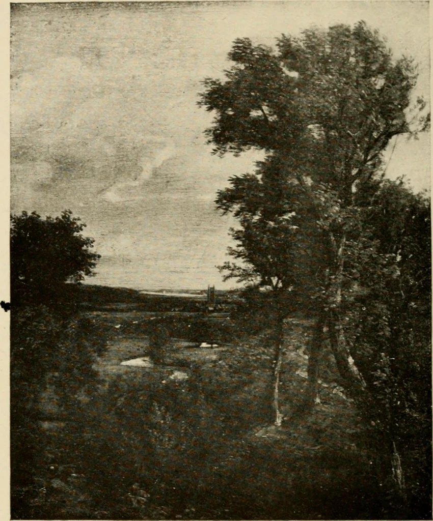 An illustration from The masterpieces of Constable (1776-1837). Sixty reproductions of photographs from the original paintings, affording examples of the different characteristics of the artist's work, 1910, leaf 5