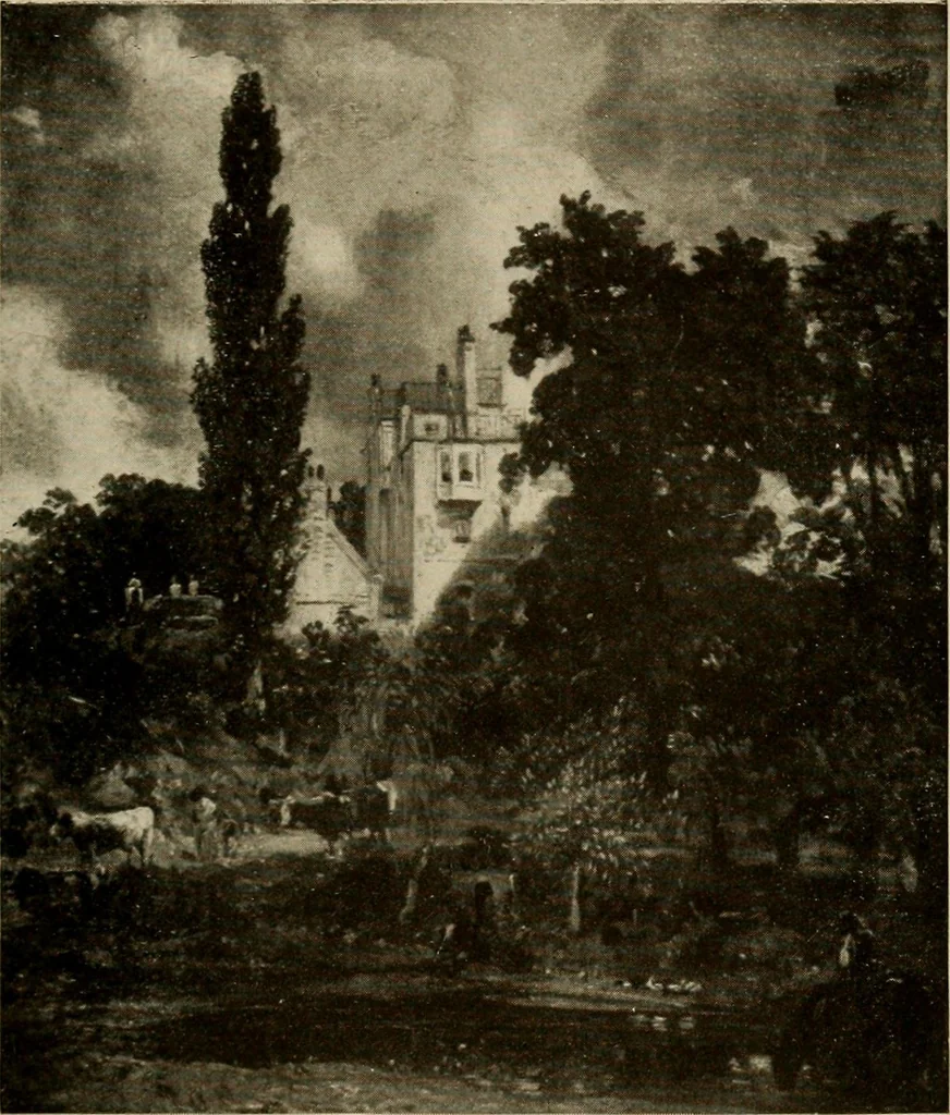 An illustration from The masterpieces of Constable (1776-1837). Sixty reproductions of photographs from the original paintings, affording examples of the different characteristics of the artist's work, 1910, leaf 62