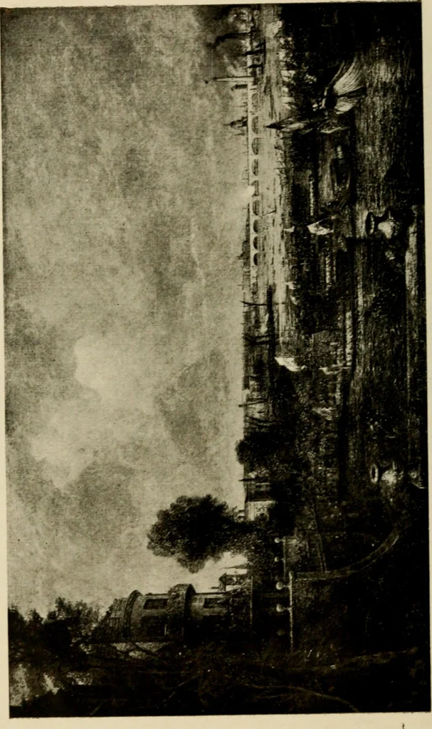 An illustration from The masterpieces of Constable (1776-1837). Sixty reproductions of photographs from the original paintings, affording examples of the different characteristics of the artist's work, 1910, leaf 63