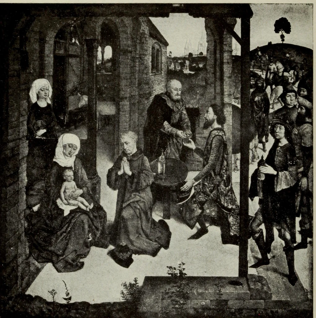 An illustration from The masterpieces of the early Flemish painters : sixty reproductions of photographs from the original paintings, by F. Hanfstaengl, affording examples of the different characteristics of the artist's work, 1908, leaf 15