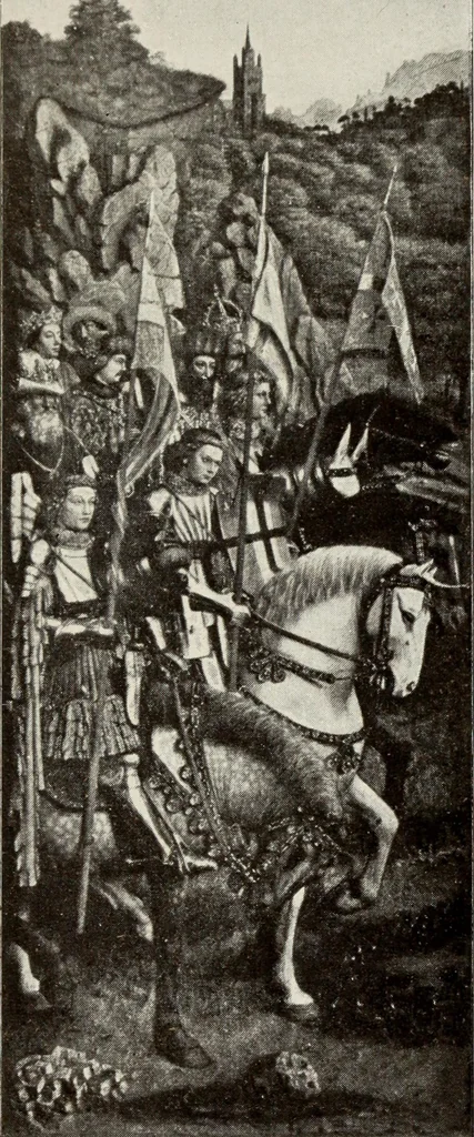 An illustration from The masterpieces of the early Flemish painters : sixty reproductions of photographs from the original paintings, by F. Hanfstaengl, affording examples of the different characteristics of the artist's work, 1908, leaf 28
