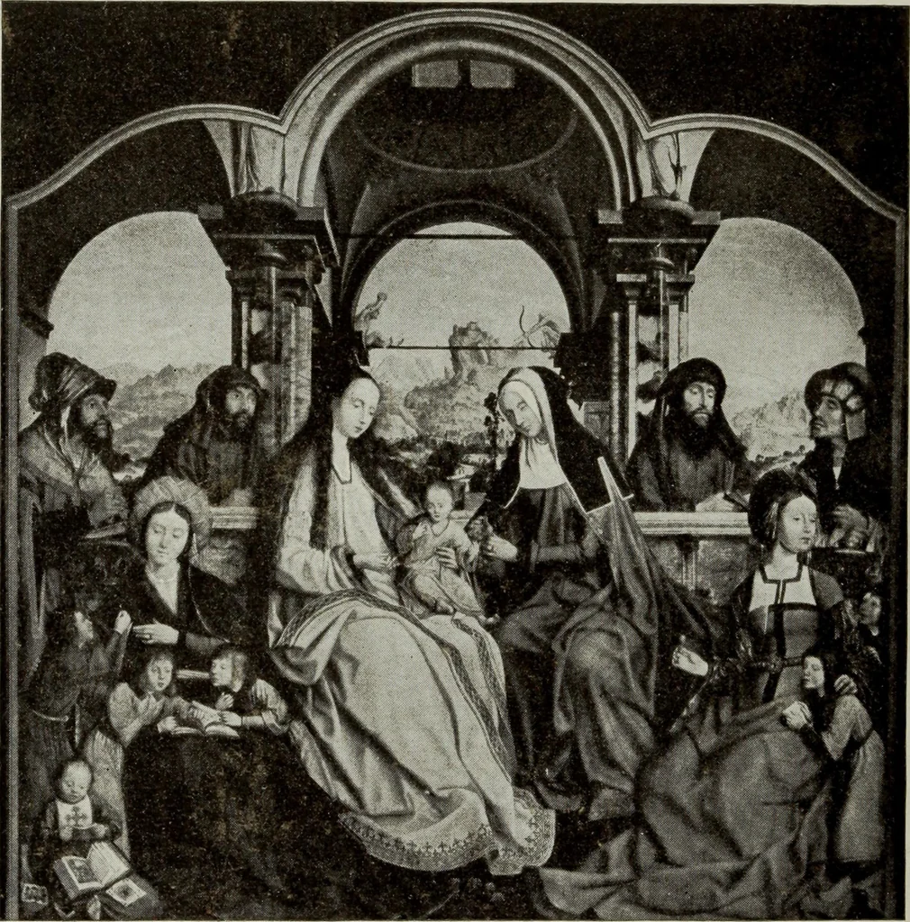 An illustration from The masterpieces of the early Flemish painters : sixty reproductions of photographs from the original paintings, by F. Hanfstaengl, affording examples of the different characteristics of the artist's work, 1908, leaf 45