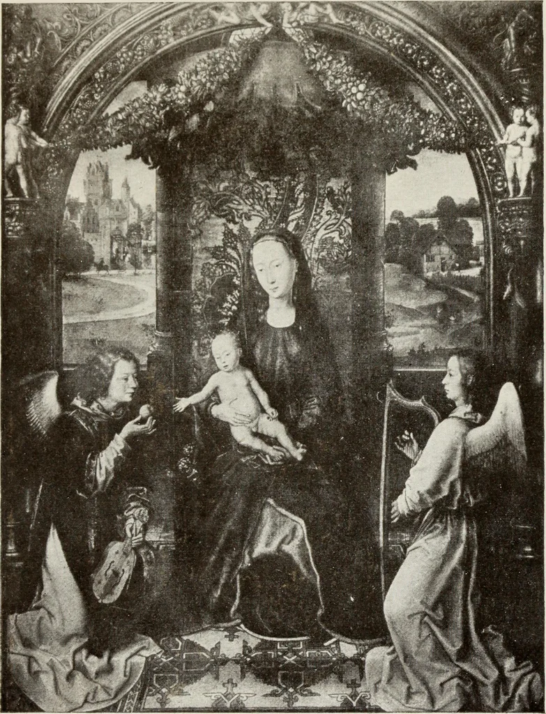 An illustration from The masterpieces of the early Flemish painters : sixty reproductions of photographs from the original paintings, by F. Hanfstaengl, affording examples of the different characteristics of the artist's work, 1908, leaf 50