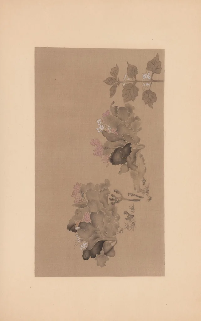 An illustration from Masterpieces selected from the Kôrin school : with biographical sketches of the artists of the school, and some critical descriptions, 1903, leaf 67