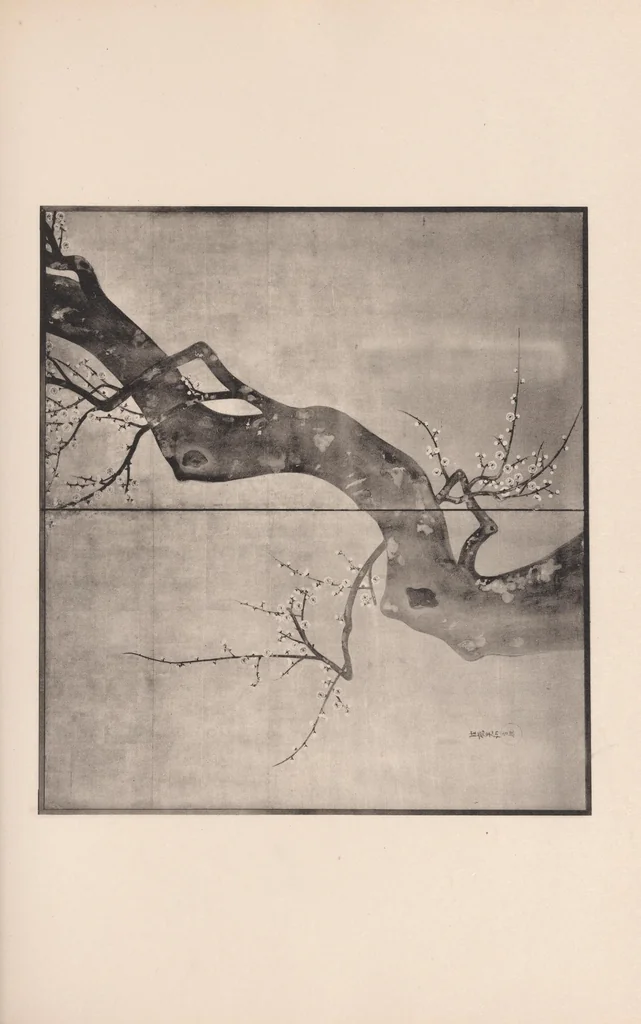 An illustration from Masterpieces selected from the Kôrin school : with biographical sketches of the artists of the school, and some critical descriptions, 1903, leaf 85