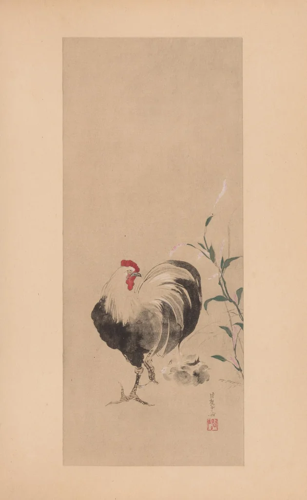 An illustration from Masterpieces selected from the Kôrin school : with biographical sketches of the artists of the school, and some critical descriptions, 1903, leaf 23