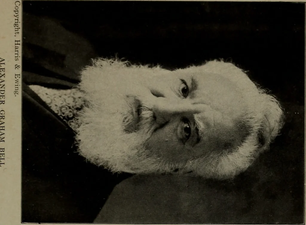 An illustration from Masters of space: Morse and the telegraph; Thompson and the cable; Bell and the telephone; Marconi and the wireless telegraph; Carty and the wireless telephone;, 1917, leaf 174