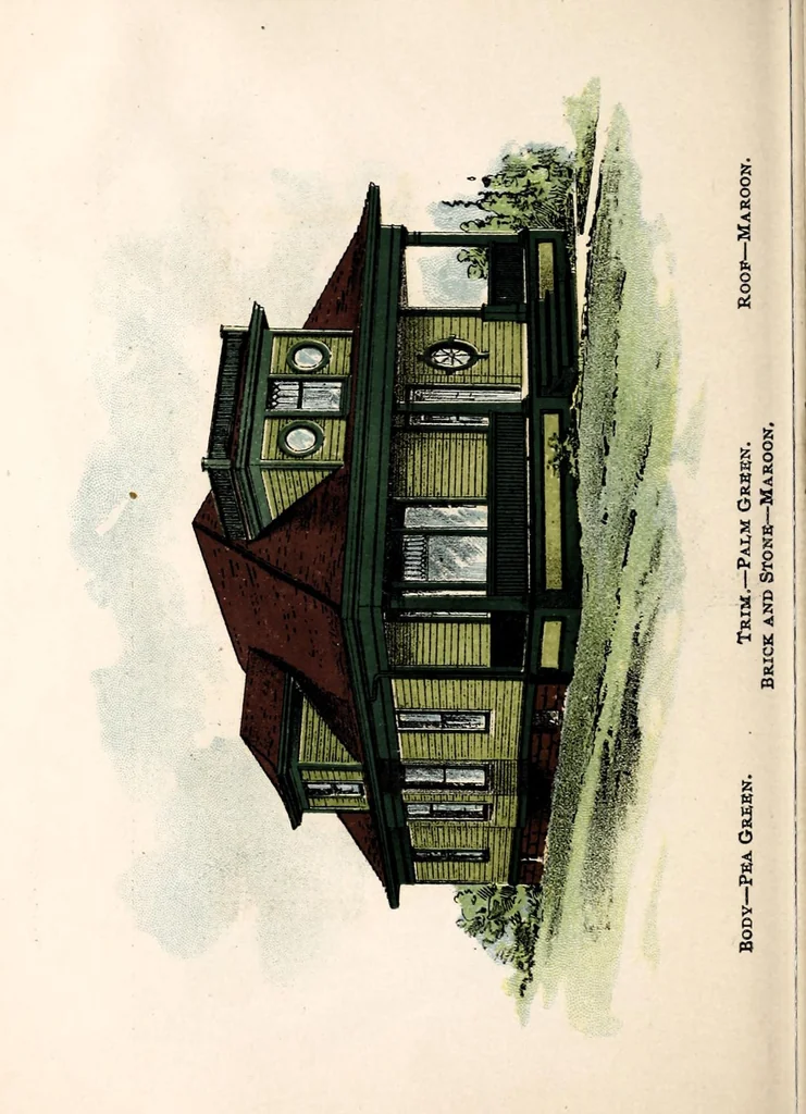 An illustration from Masury's house paints., 1900, leaf 18