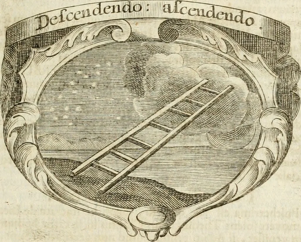 An illustration from Mater amoris et doloris : quam Christus in cruce moriens omnibus ac singulis suis fidelibus in matrem legavit : ecce mater tua : nunc explicata per sacra emblemata, figuras scripturae quàm plurimas, conceptus varios praedicabiles, SS. patrum sententias, raras historias, & pios ad Jesum patientem, ac sanctissimam matrem ejus compatientem affectus : opus omnibus Jesum & Mariam amantibus, praedicantibus, aut meditantibus perutile, com triplici indice considerationum, rerum memorabilium, & concionatorio, formandis per annum concionibus opportuno, 1741, leaf 102
