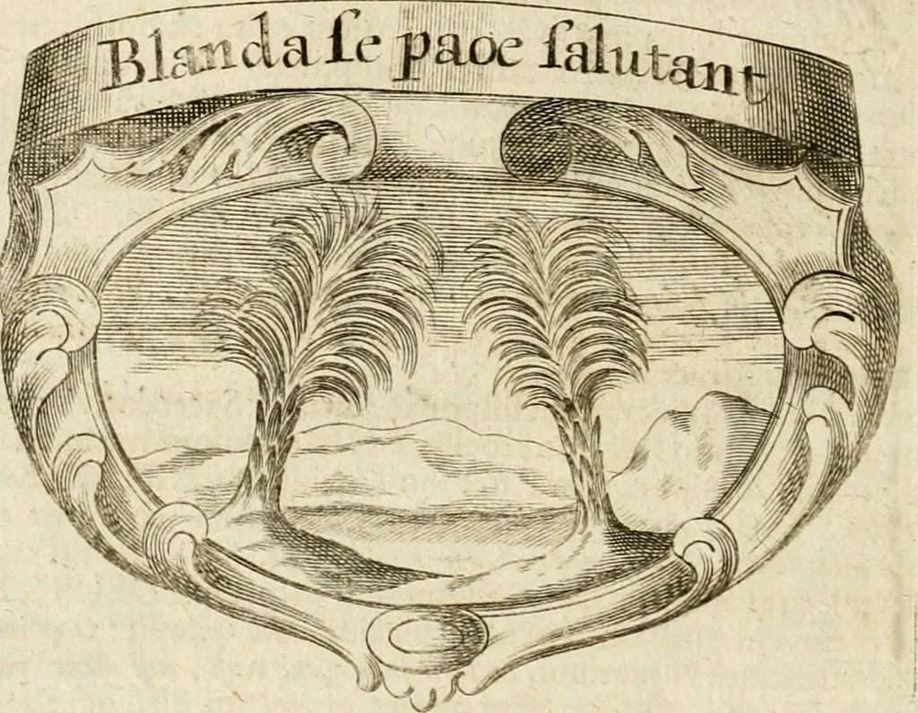 An illustration from Mater amoris et doloris : quam Christus in cruce moriens omnibus ac singulis suis fidelibus in matrem legavit : ecce mater tua : nunc explicata per sacra emblemata, figuras scripturae quàm plurimas, conceptus varios praedicabiles, SS. patrum sententias, raras historias, & pios ad Jesum patientem, ac sanctissimam matrem ejus compatientem affectus : opus omnibus Jesum & Mariam amantibus, praedicantibus, aut meditantibus perutile, com triplici indice considerationum, rerum memorabilium, & concionatorio, formandis per annum concionibus opportuno, 1741, leaf 123