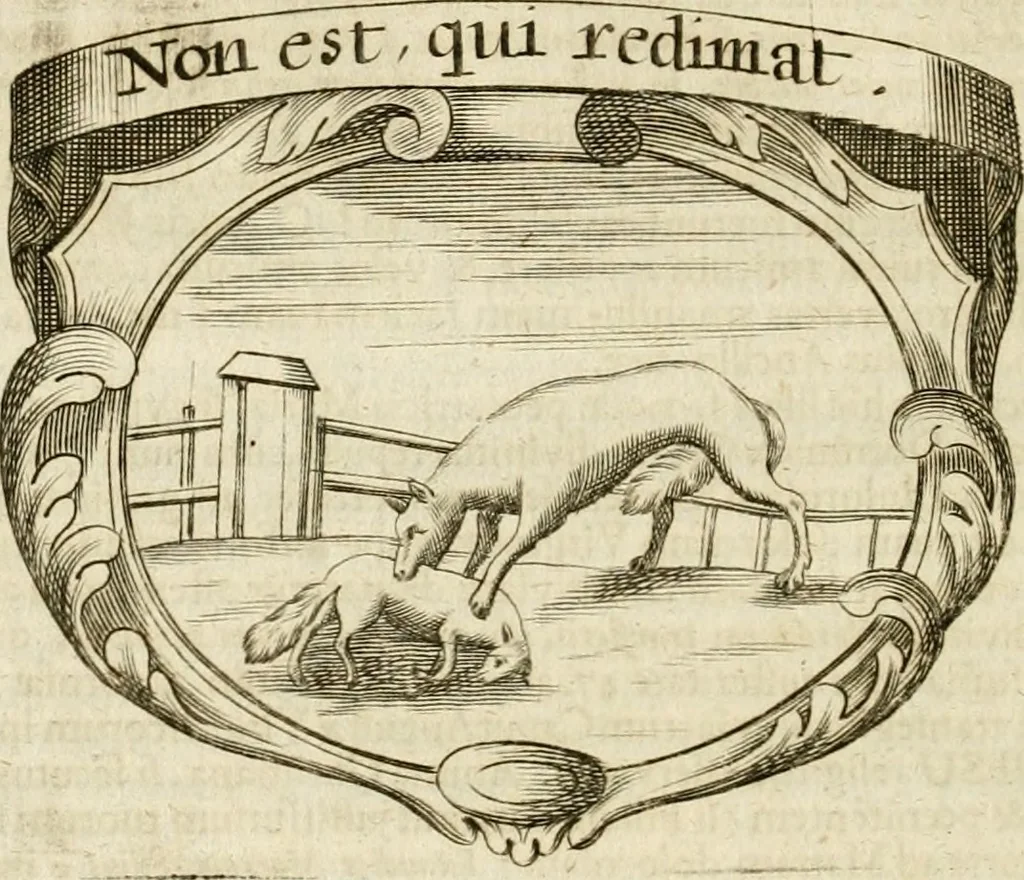 An illustration from Mater amoris et doloris : quam Christus in cruce moriens omnibus ac singulis suis fidelibus in matrem legavit : ecce mater tua : nunc explicata per sacra emblemata, figuras scripturae quàm plurimas, conceptus varios praedicabiles, SS. patrum sententias, raras historias, & pios ad Jesum patientem, ac sanctissimam matrem ejus compatientem affectus : opus omnibus Jesum & Mariam amantibus, praedicantibus, aut meditantibus perutile, com triplici indice considerationum, rerum memorabilium, & concionatorio, formandis per annum concionibus opportuno, 1741, leaf 211