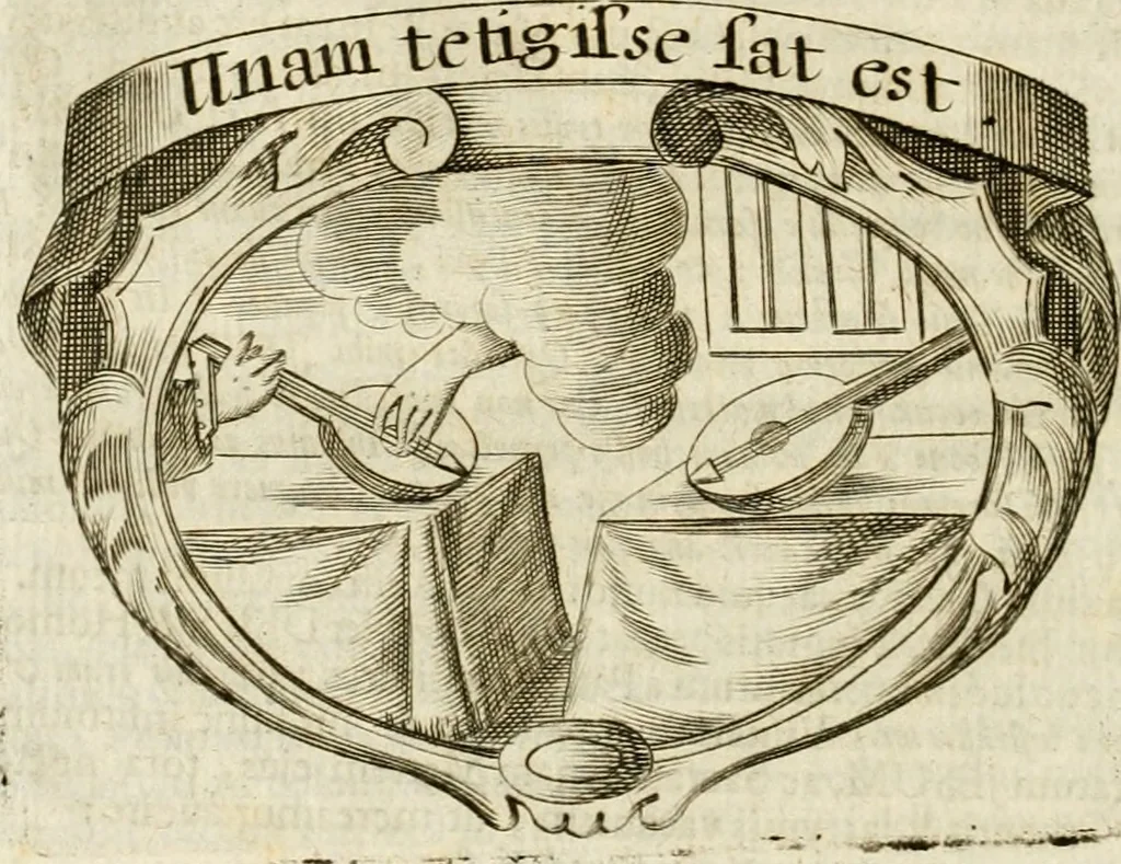 An illustration from Mater amoris et doloris : quam Christus in cruce moriens omnibus ac singulis suis fidelibus in matrem legavit : ecce mater tua : nunc explicata per sacra emblemata, figuras scripturae quàm plurimas, conceptus varios praedicabiles, SS. patrum sententias, raras historias, & pios ad Jesum patientem, ac sanctissimam matrem ejus compatientem affectus : opus omnibus Jesum & Mariam amantibus, praedicantibus, aut meditantibus perutile, com triplici indice considerationum, rerum memorabilium, & concionatorio, formandis per annum concionibus opportuno, 1741, leaf 225