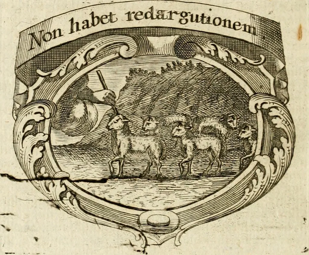 An illustration from Mater amoris et doloris : quam Christus in cruce moriens omnibus ac singulis suis fidelibus in matrem legavit : ecce mater tua : nunc explicata per sacra emblemata, figuras scripturae quàm plurimas, conceptus varios praedicabiles, SS. patrum sententias, raras historias, & pios ad Jesum patientem, ac sanctissimam matrem ejus compatientem affectus : opus omnibus Jesum & Mariam amantibus, praedicantibus, aut meditantibus perutile, com triplici indice considerationum, rerum memorabilium, & concionatorio, formandis per annum concionibus opportuno, 1741, leaf 309