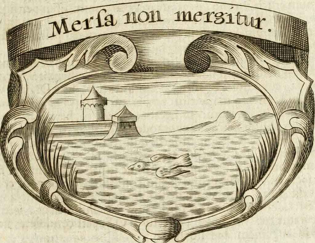 An illustration from Mater amoris et doloris : quam Christus in cruce moriens omnibus ac singulis suis fidelibus in matrem legavit : ecce mater tua : nunc explicata per sacra emblemata, figuras scripturae quàm plurimas, conceptus varios praedicabiles, SS. patrum sententias, raras historias, & pios ad Jesum patientem, ac sanctissimam matrem ejus compatientem affectus : opus omnibus Jesum & Mariam amantibus, praedicantibus, aut meditantibus perutile, com triplici indice considerationum, rerum memorabilium, & concionatorio, formandis per annum concionibus opportuno, 1741, leaf 386