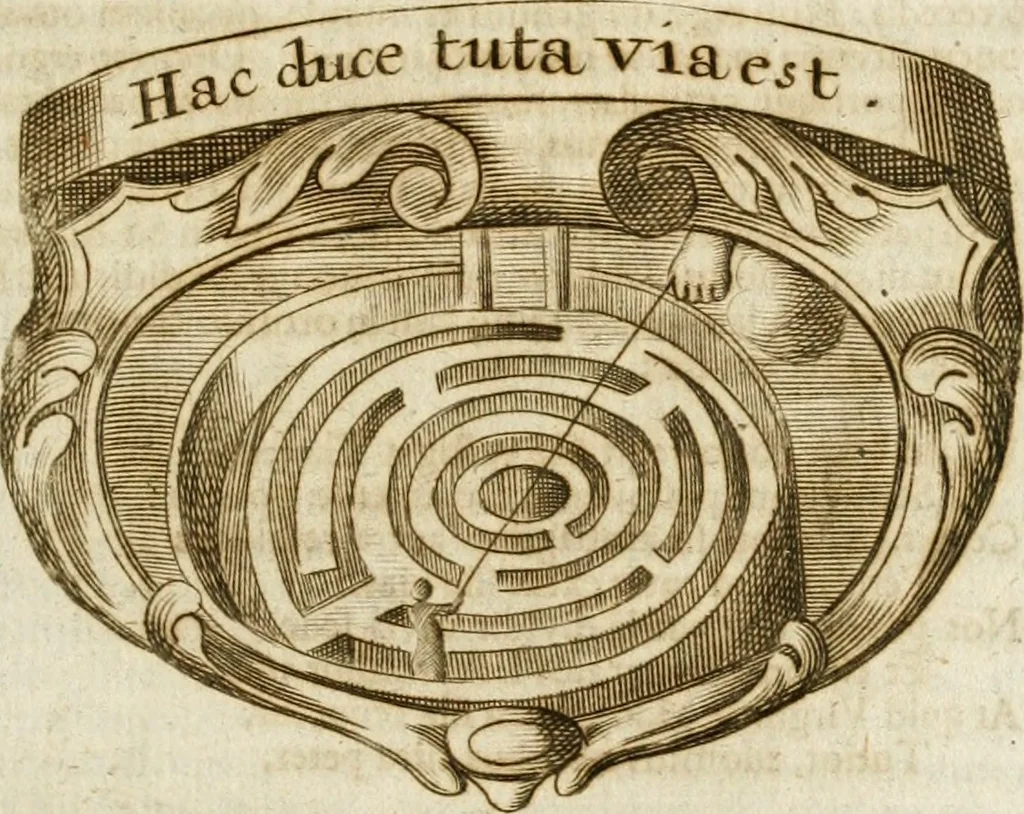 An illustration from Mater amoris et doloris : quam Christus in cruce moriens omnibus ac singulis suis fidelibus in matrem legavit : ecce mater tua : nunc explicata per sacra emblemata, figuras scripturae quàm plurimas, conceptus varios praedicabiles, SS. patrum sententias, raras historias, & pios ad Jesum patientem, ac sanctissimam matrem ejus compatientem affectus : opus omnibus Jesum & Mariam amantibus, praedicantibus, aut meditantibus perutile, com triplici indice considerationum, rerum memorabilium, & concionatorio, formandis per annum concionibus opportuno, 1741, leaf 500