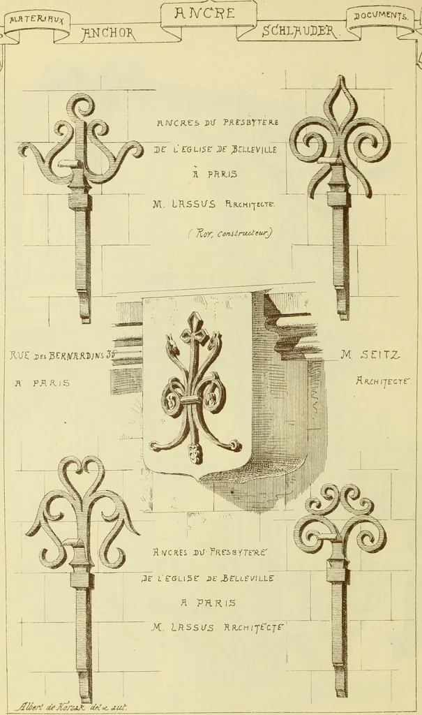 An illustration from Materials and documents of architecture and sculpture : classified alphabetically, 1915, leaf 105
