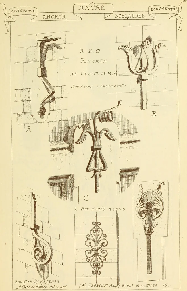 An illustration from Materials and documents of architecture and sculpture : classified alphabetically, 1915, leaf 106