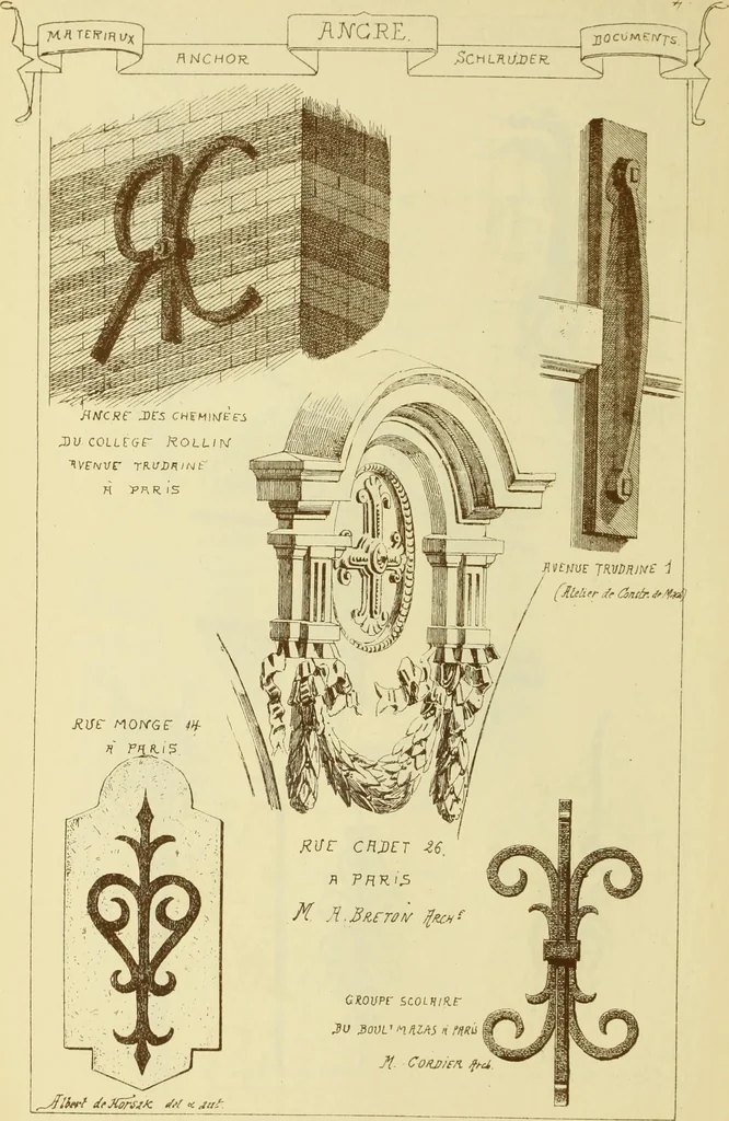 An illustration from Materials and documents of architecture and sculpture : classified alphabetically, 1915, leaf 107