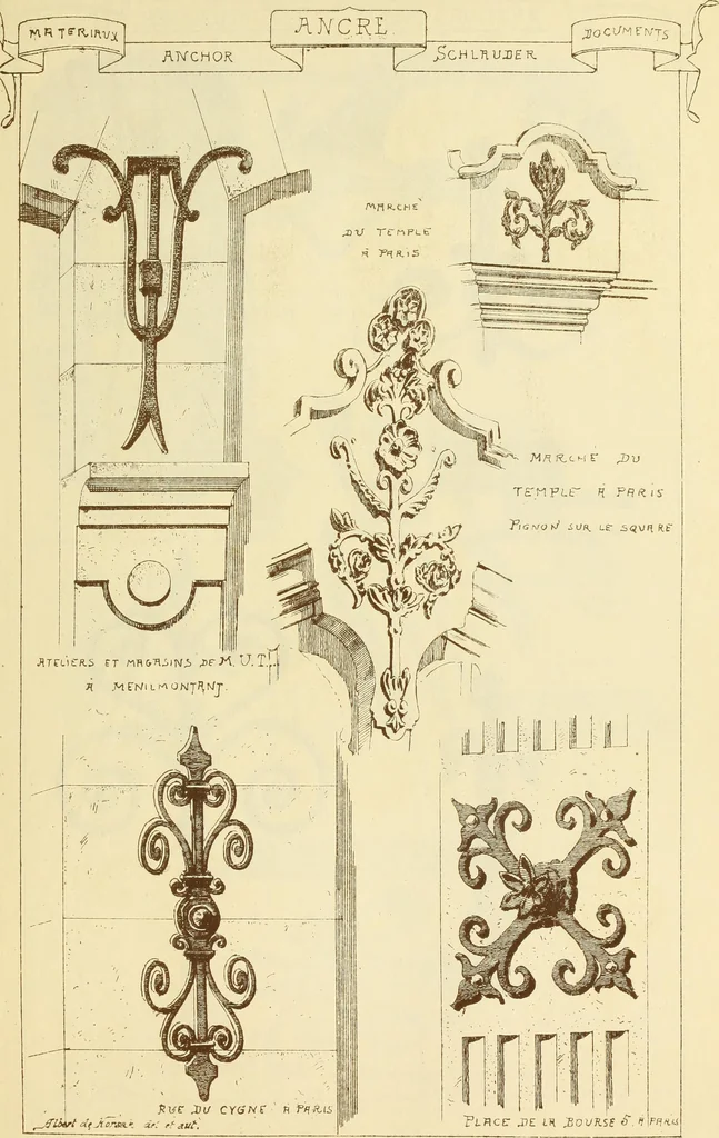 An illustration from Materials and documents of architecture and sculpture : classified alphabetically, 1915, leaf 108
