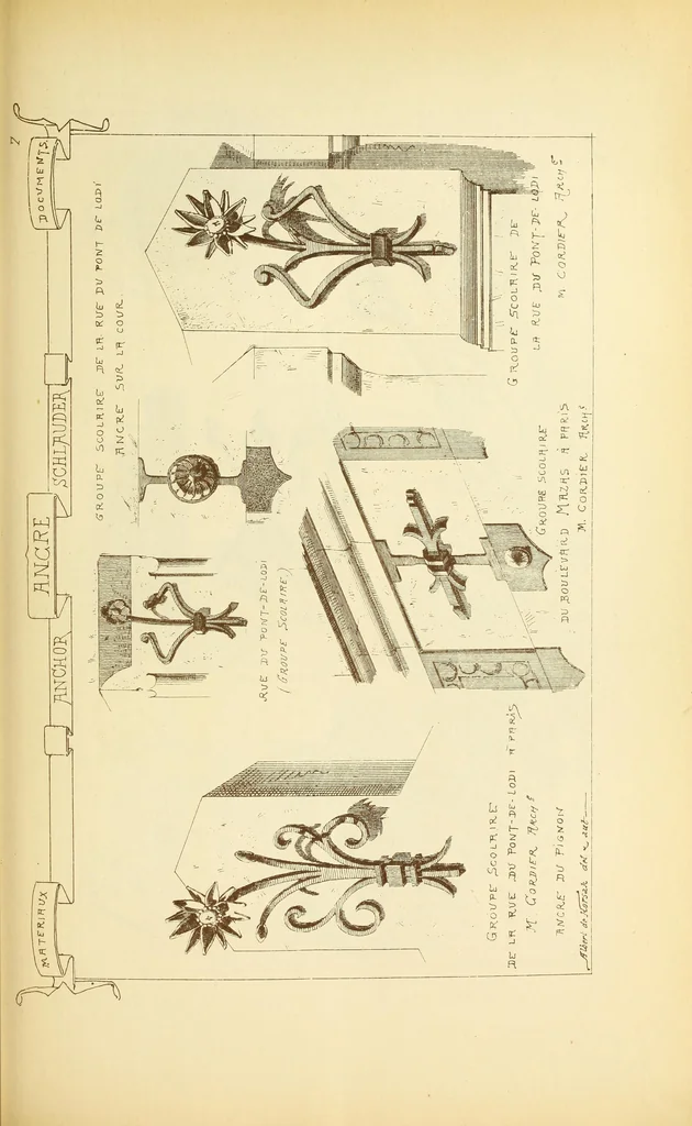 An illustration from Materials and documents of architecture and sculpture : classified alphabetically, 1915, leaf 110