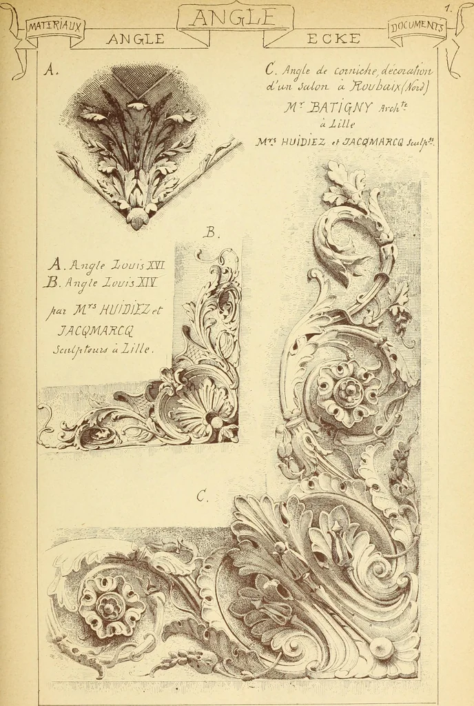 An illustration from Materials and documents of architecture and sculpture : classified alphabetically, 1915, leaf 112