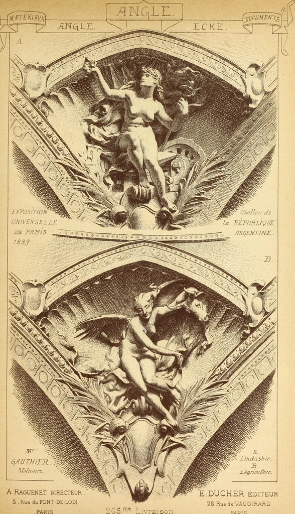 An illustration from Materials and documents of architecture and sculpture : classified alphabetically, 1915, leaf 128