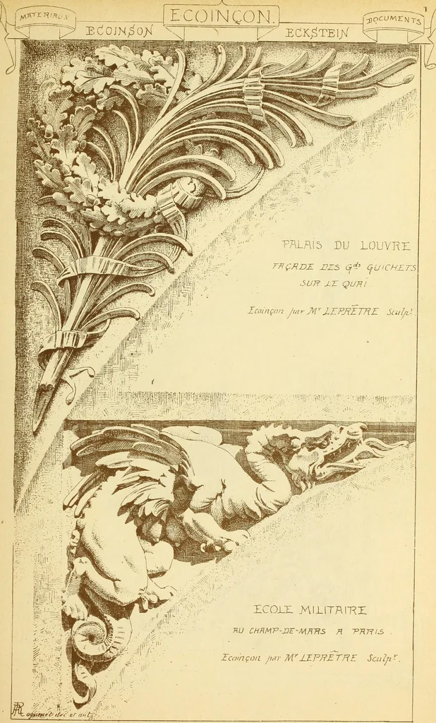 An illustration from Materials and documents of architecture and sculpture : classified alphabetically, 1915, leaf 152