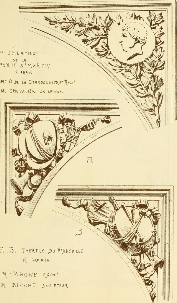 An illustration from Materials and documents of architecture and sculpture : classified alphabetically, 1915, leaf 154