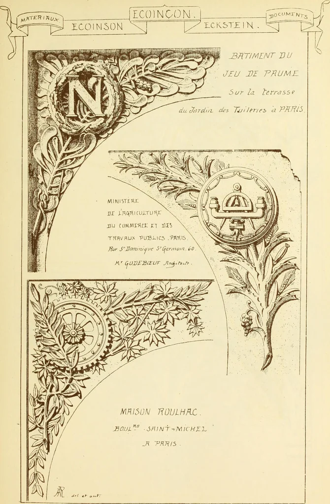 An illustration from Materials and documents of architecture and sculpture : classified alphabetically, 1915, leaf 158