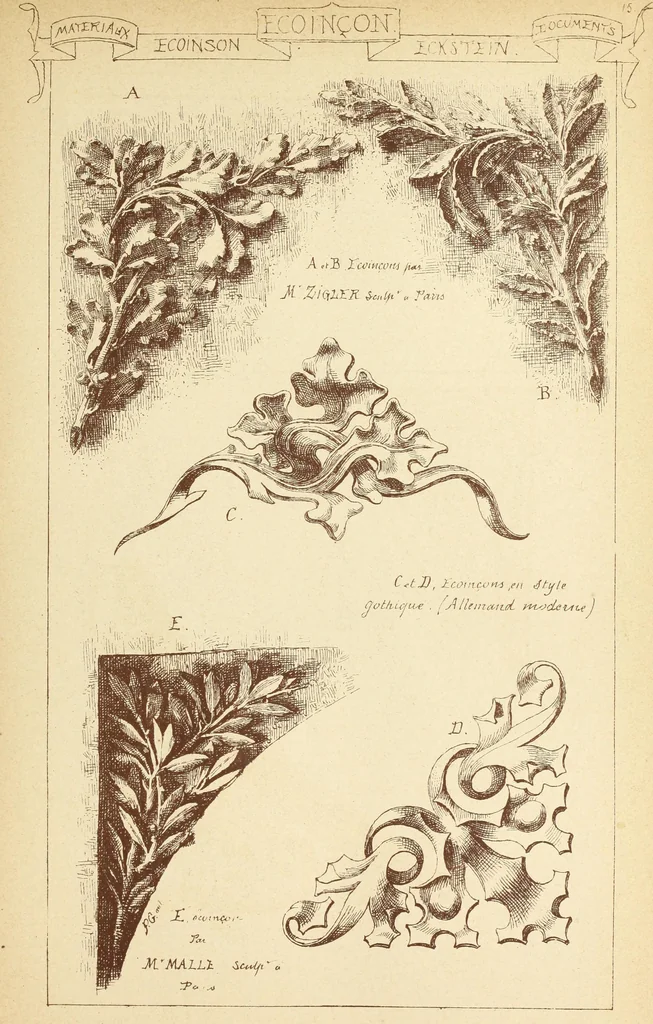 An illustration from Materials and documents of architecture and sculpture : classified alphabetically, 1915, leaf 166