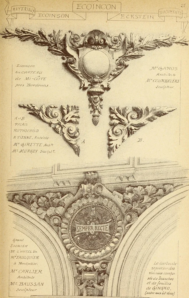 An illustration from Materials and documents of architecture and sculpture : classified alphabetically, 1915, leaf 172
