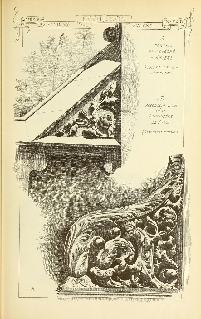 An illustration from Materials and documents of architecture and sculpture : classified alphabetically, 1915, leaf 178