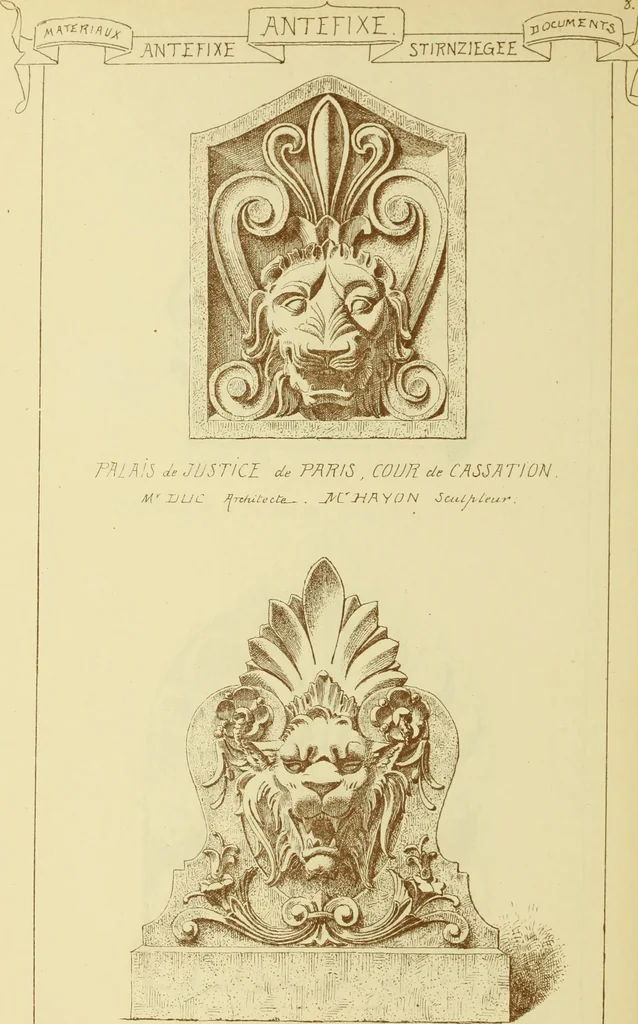 An illustration from Materials and documents of architecture and sculpture : classified alphabetically, 1915, leaf 215