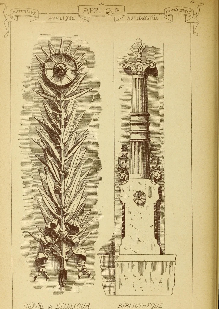 An illustration from Materials and documents of architecture and sculpture : classified alphabetically, 1915, leaf 229