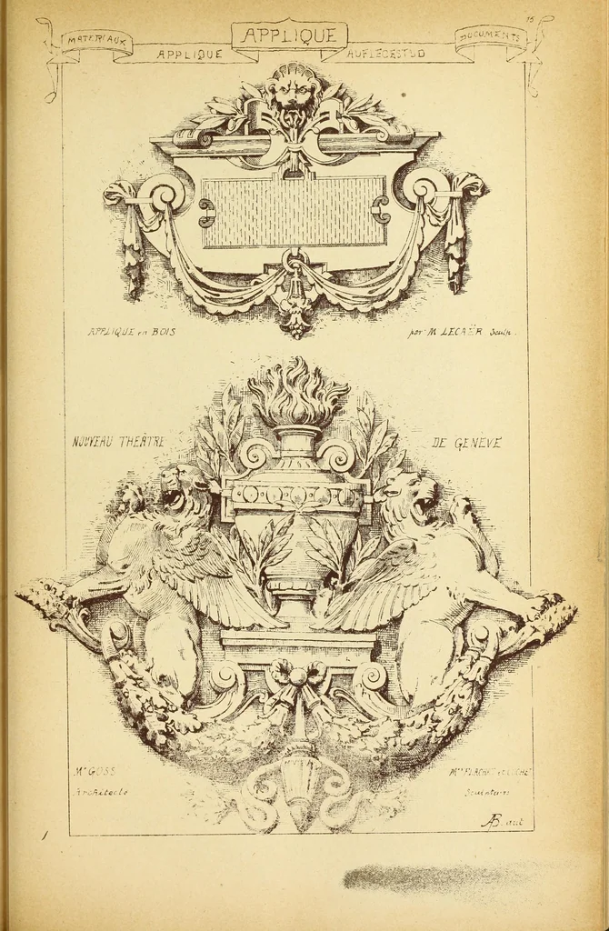 An illustration from Materials and documents of architecture and sculpture : classified alphabetically, 1915, leaf 230