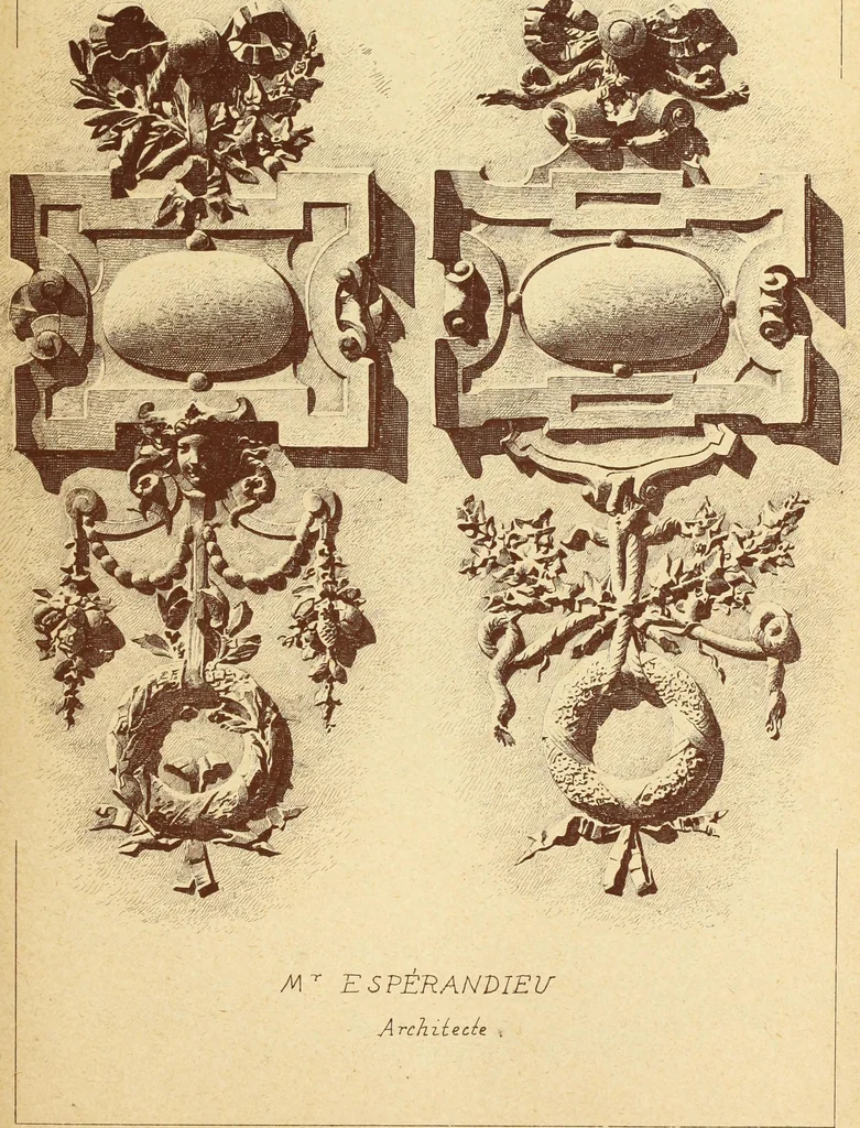 An illustration from Materials and documents of architecture and sculpture : classified alphabetically, 1915, leaf 236