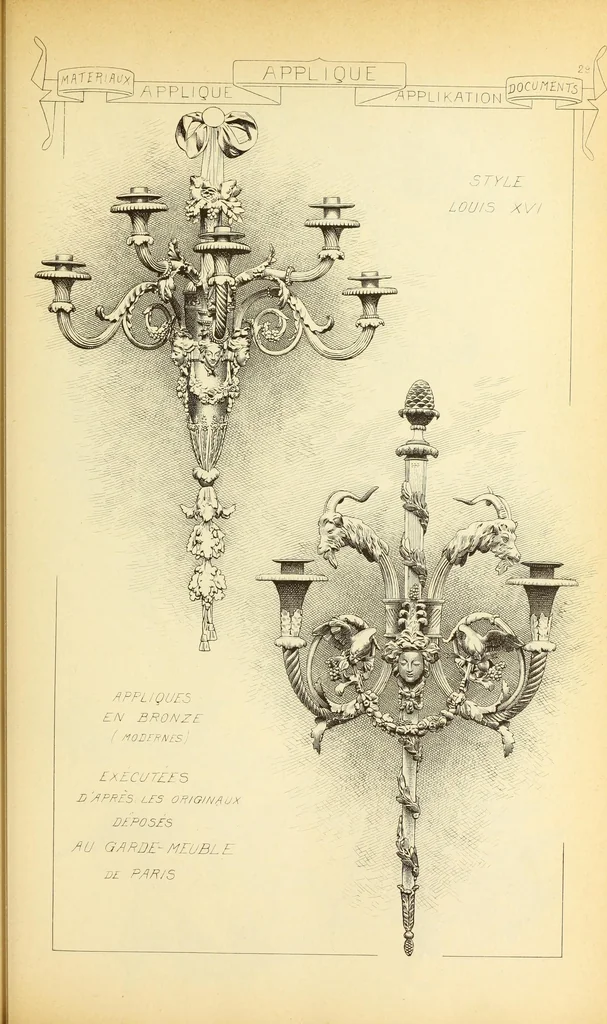 An illustration from Materials and documents of architecture and sculpture : classified alphabetically, 1915, leaf 244