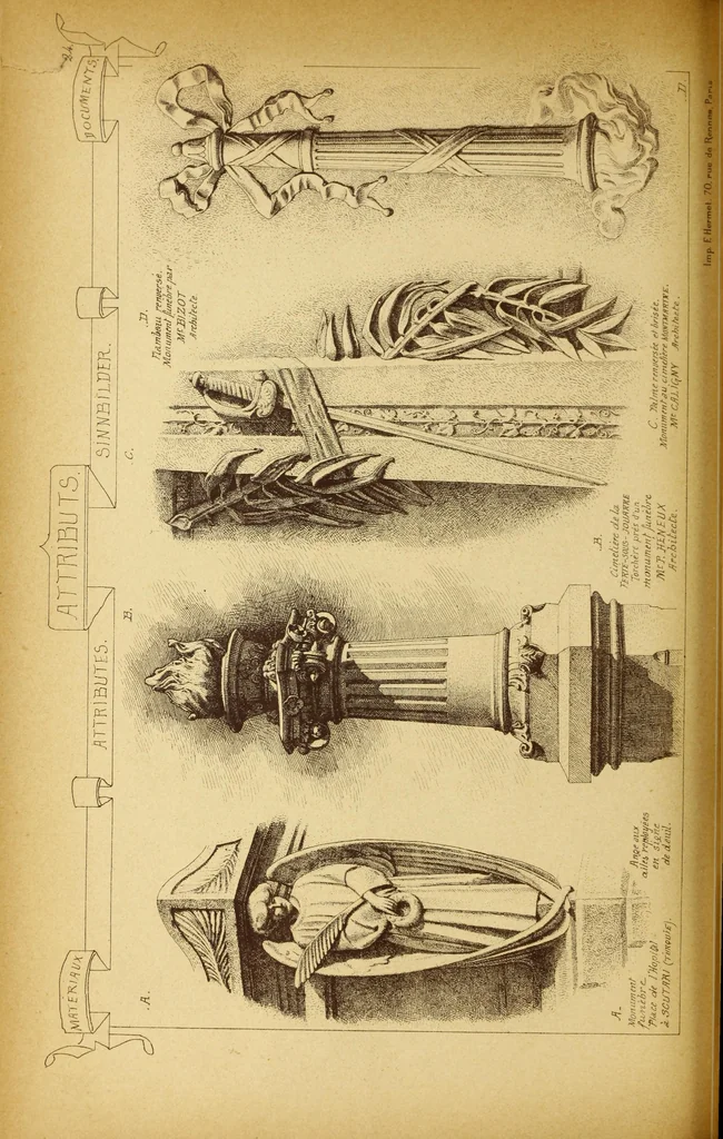 An illustration from Materials and documents of architecture and sculpture : classified alphabetically, 1915, leaf 335