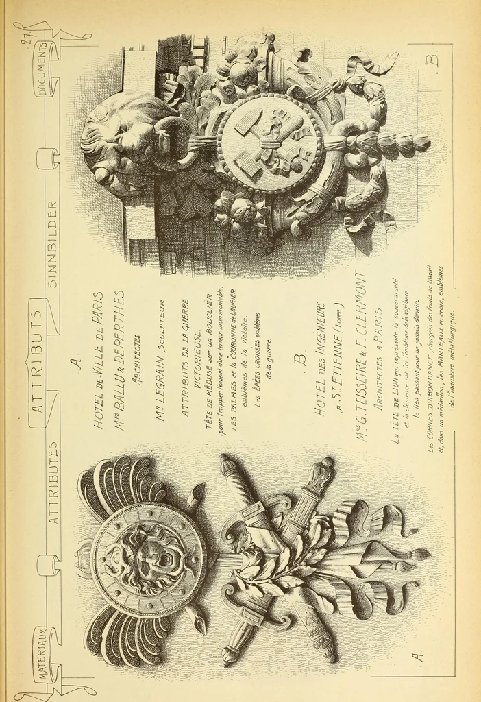 An illustration from Materials and documents of architecture and sculpture : classified alphabetically, 1915, leaf 338