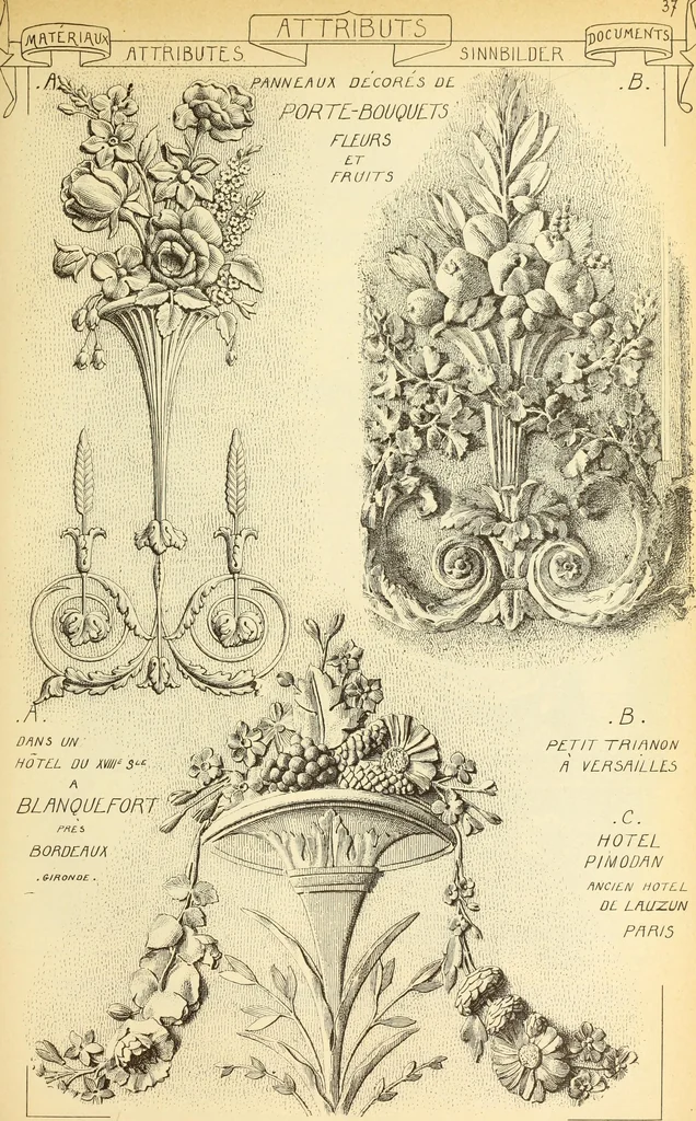 An illustration from Materials and documents of architecture and sculpture : classified alphabetically, 1915, leaf 348