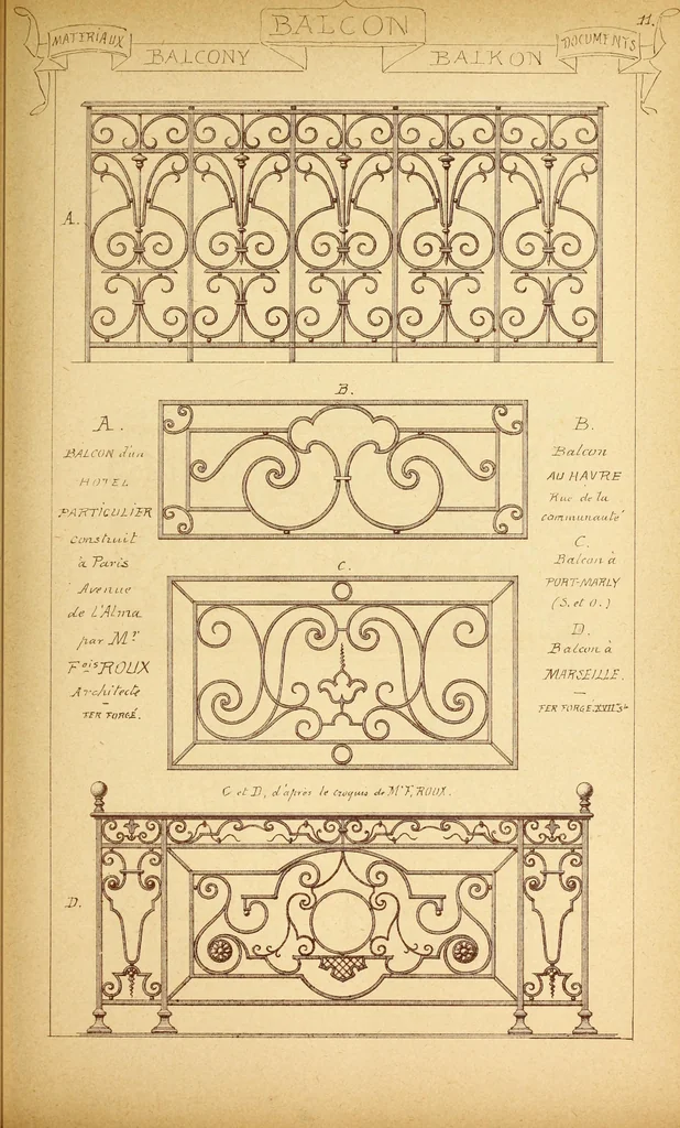 An illustration from Materials and documents of architecture and sculpture : classified alphabetically, 1915, leaf 362