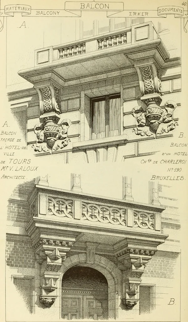 An illustration from Materials and documents of architecture and sculpture : classified alphabetically, 1915, leaf 391