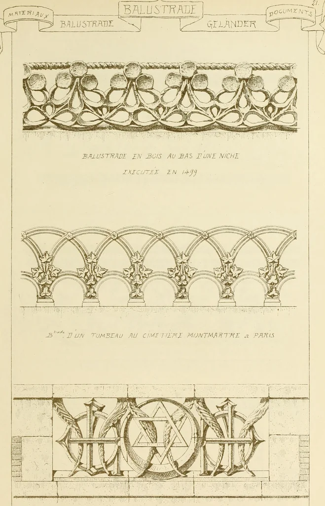 An illustration from Materials and documents of architecture and sculpture : classified alphabetically, 1915, leaf 436