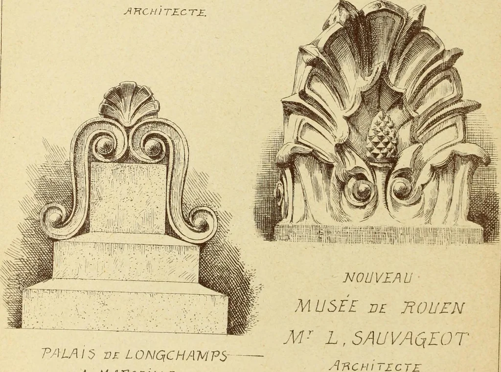 An illustration from Materials and documents of architecture and sculpture : classified alphabetically, 1915, leaf 45